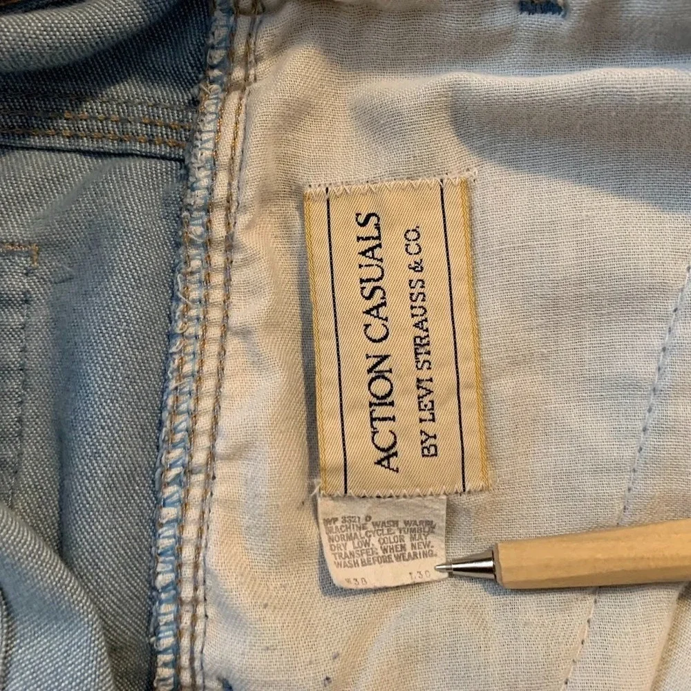 Vintage‎ Levi's Action Casuals Denim Jeans Orange Tab Men's 38x30